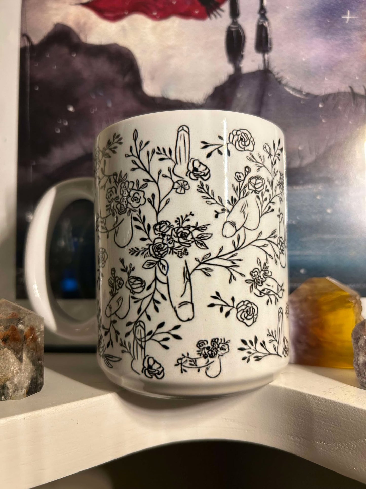 Flower P9 12 oz Mug